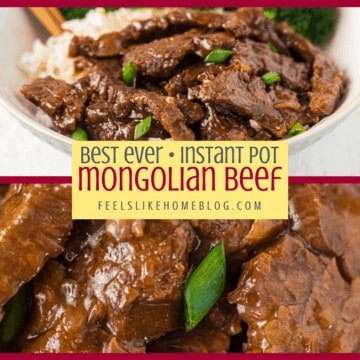 Mongolian beef on a plate