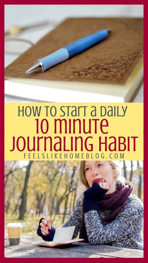 A close up of a journal