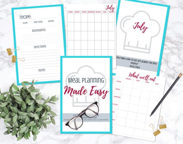 A look inside Meal Planning Made Easy