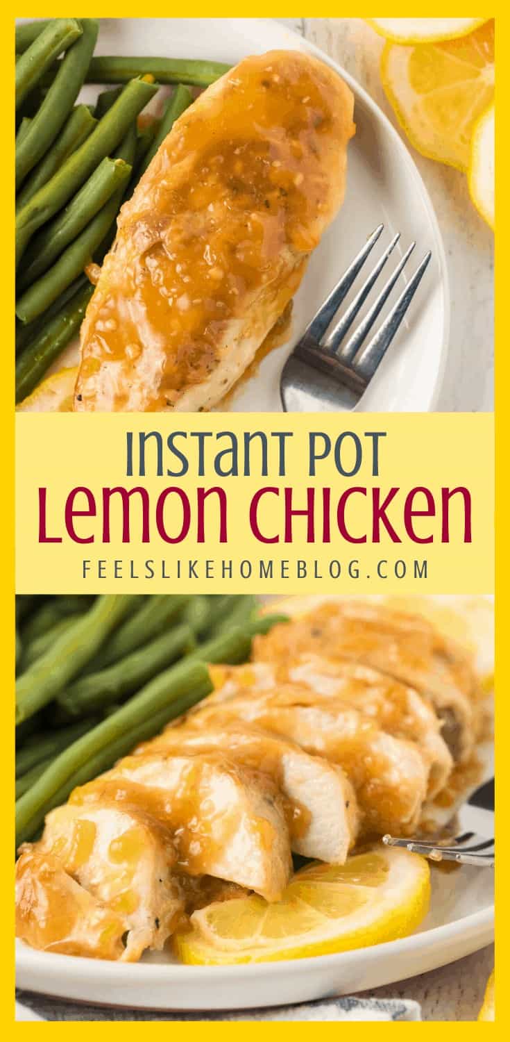Instant Pot Lemon Chicken with Honey Garlic Sauce