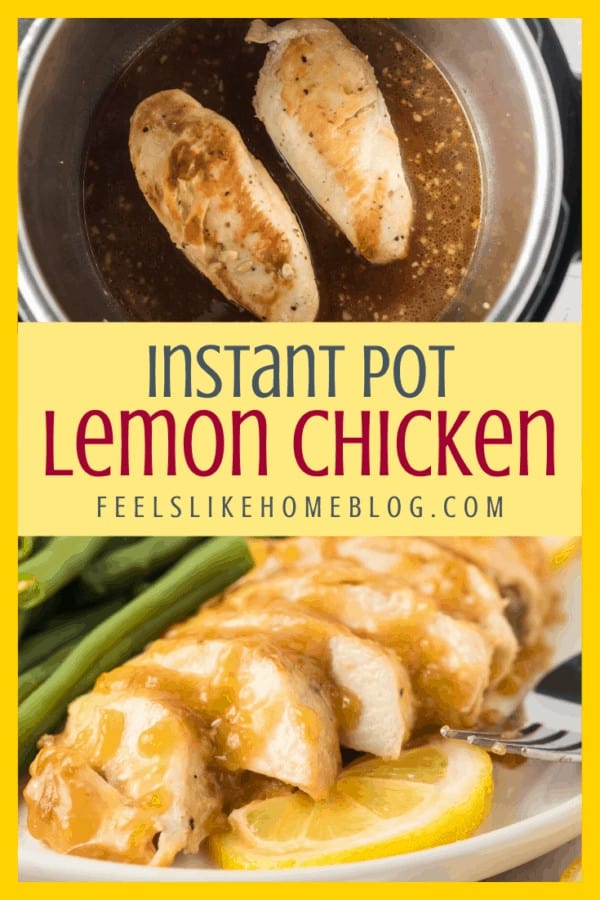 A close up of food in the Instant Pot and on a plate with a fork