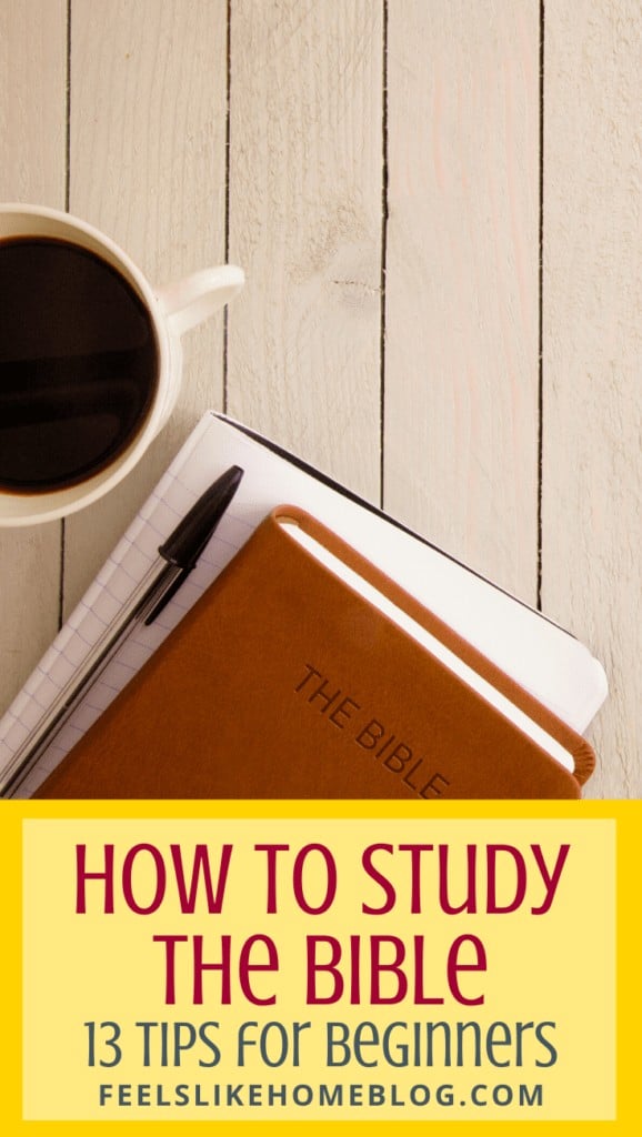 A close up of a Bible and a journal with a cup of coffee