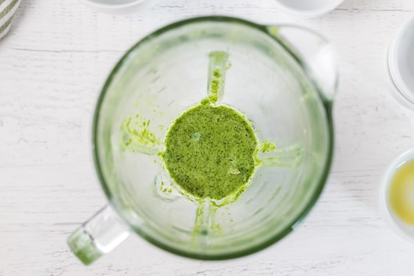 cilantro lime marinade in blender