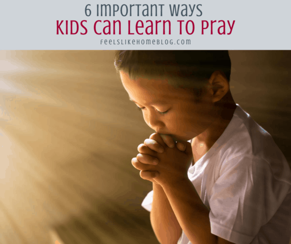 a boy learning to pray