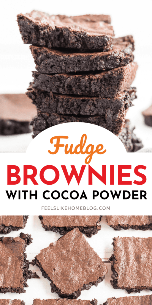 The Best Cocoa Powder Brownies Recipe - Feels Like Home™