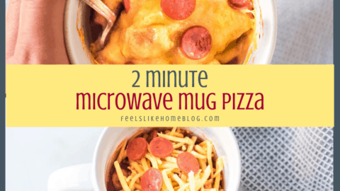 Microwave Mug Pizza In Under 5 Minutes!, Recipe