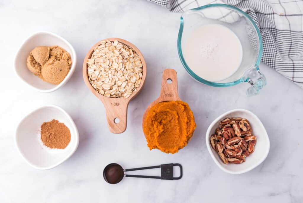 pumpkin overnight oats ingredients