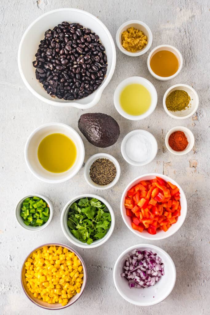 black bean and corn salsa ingredients