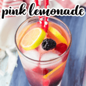 Sparkling Pink Lemonade with Berries and Mint - Feels Like Home™