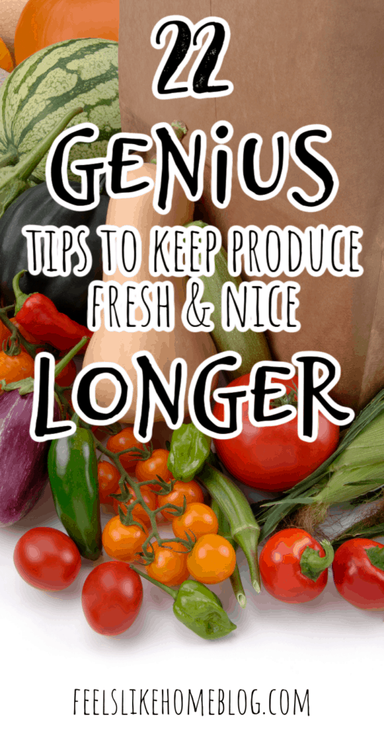 produce in a grocery bag
