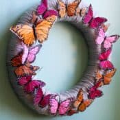 3D butterfly wreath
