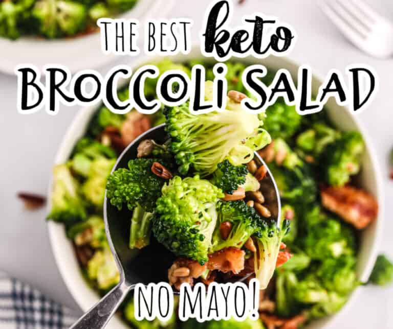 The Best Keto Broccoli Salad with No Mayo Feels Like Home™