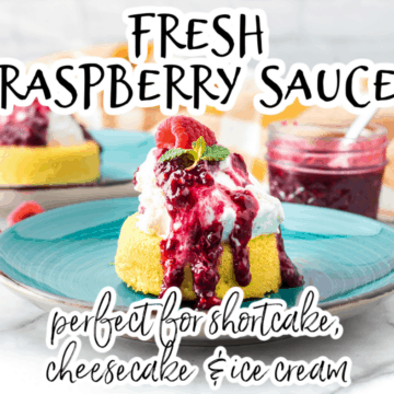 raspberry shortcake with fresh whipped cream