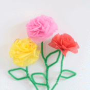 tissue paper flowers for Mother's Day