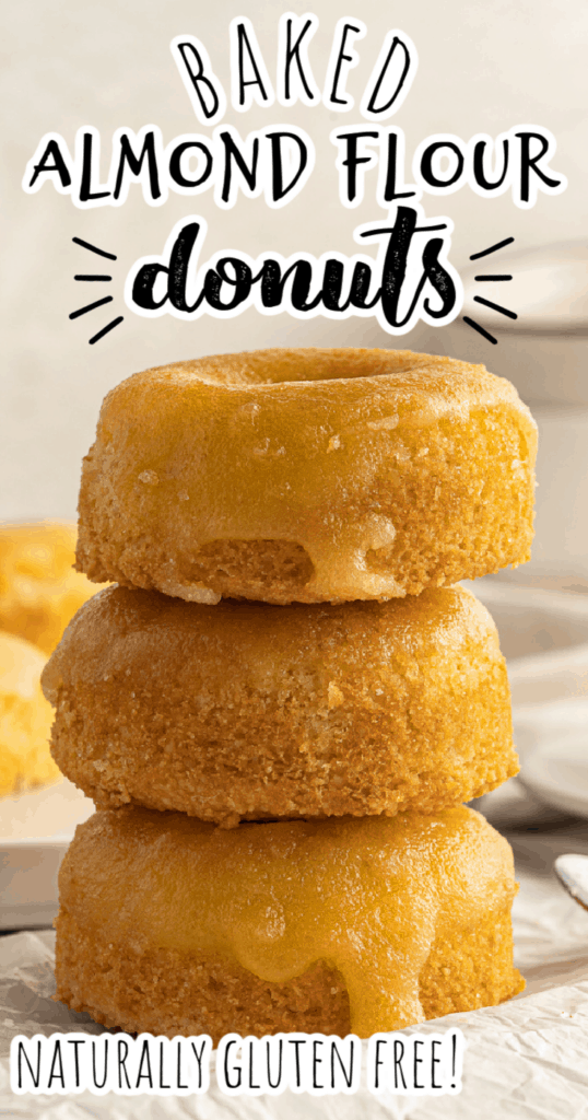 golden glazed donuts in a stack