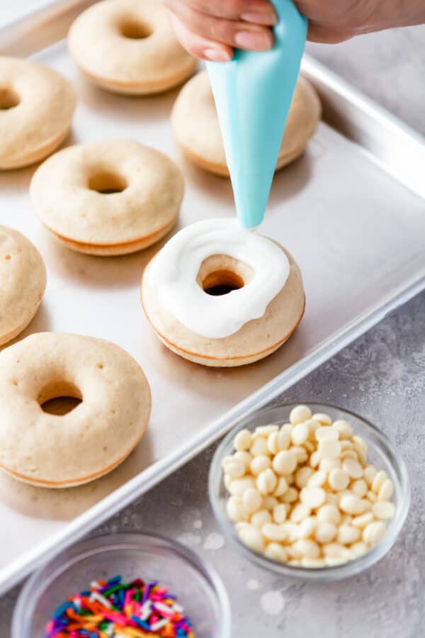 Baked Vanilla Cake Donut Recipe Feels Like Home™