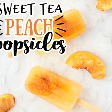 peach iced tea popsicles
