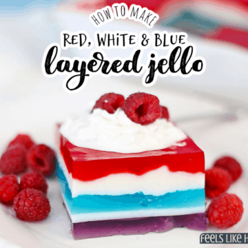 layered jello for july 4th
