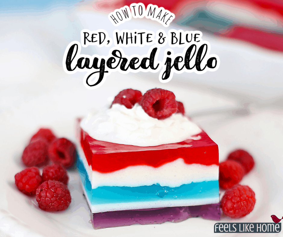 layered jello for july 4th