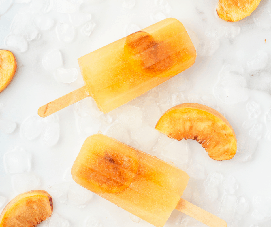 sweet tea peach popsicles