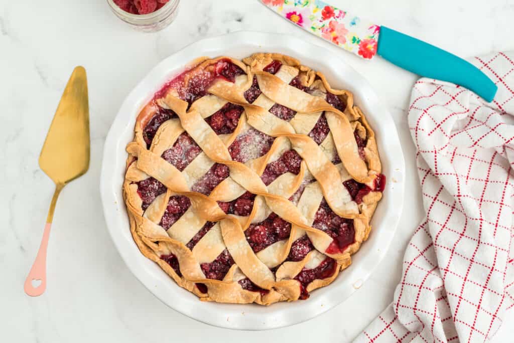 How to Make a Perfect Homemade Raspberry Pie - Feels Like Home™