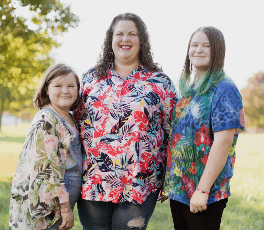 Tara Ziegmont and her daughters