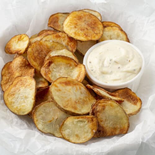 Healthy Potato Chips Recipe (Baked in the Oven) - Feels Like Home™