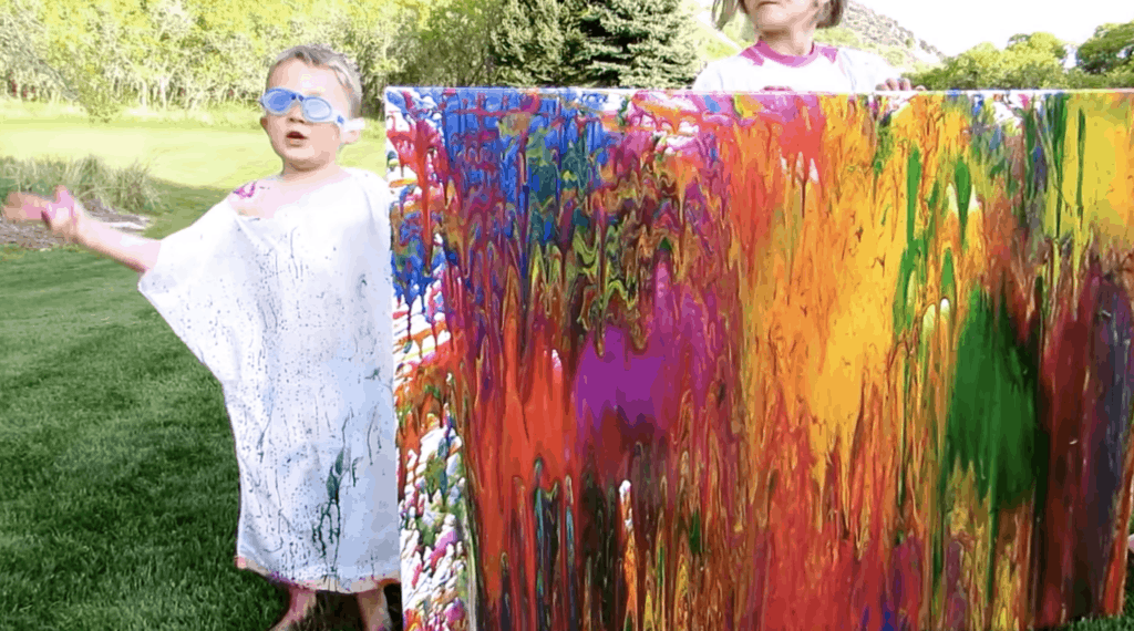 water balloon painting