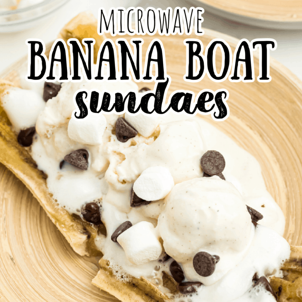 banana boat with ice cream