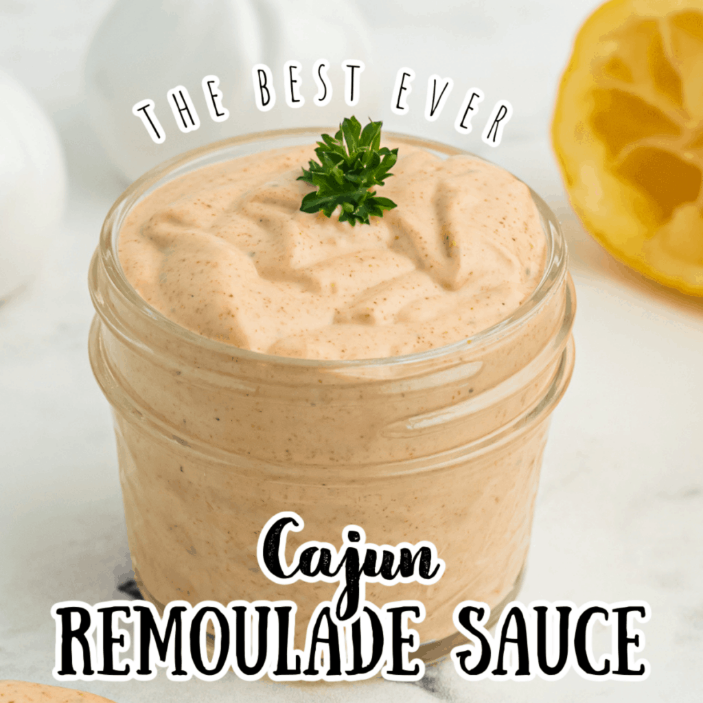 a small jar of cajun remoulade sauce