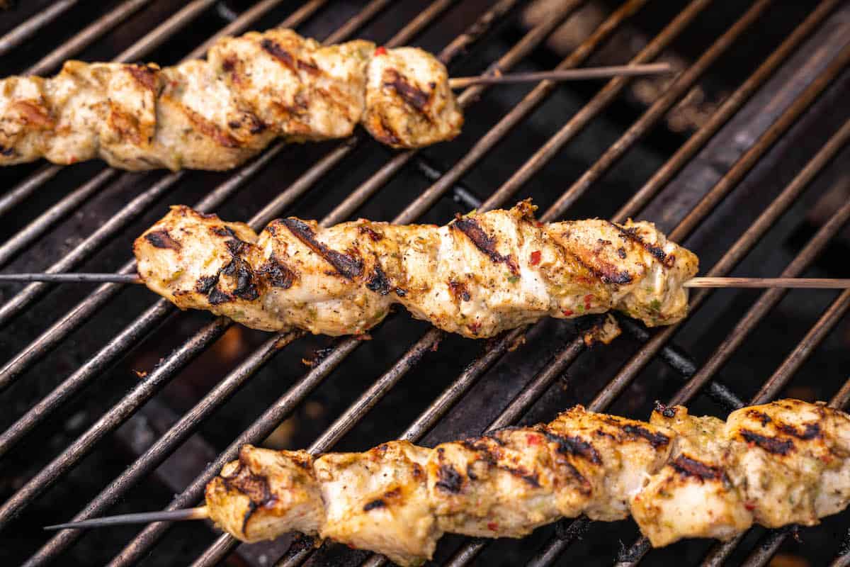 grilled chicken skewers