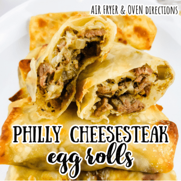 Philly cheesesteak egg rolls