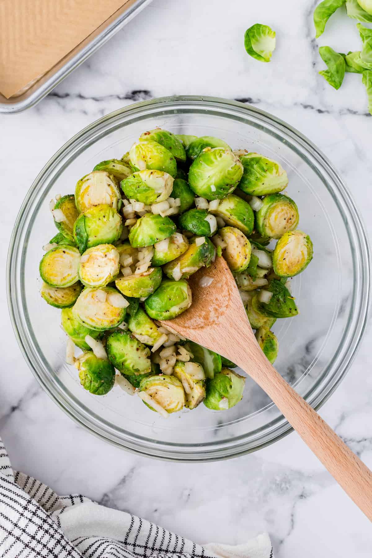 frozen brussels sprouts tossed in olive oil
