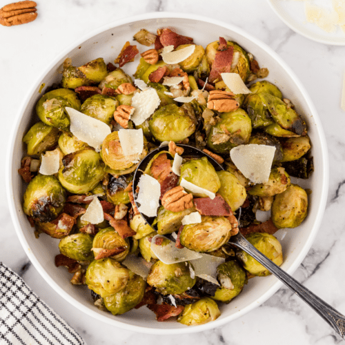 Bacon Up Apple-Pecan Brussels Sprouts - Bacon Up Bacon Grease