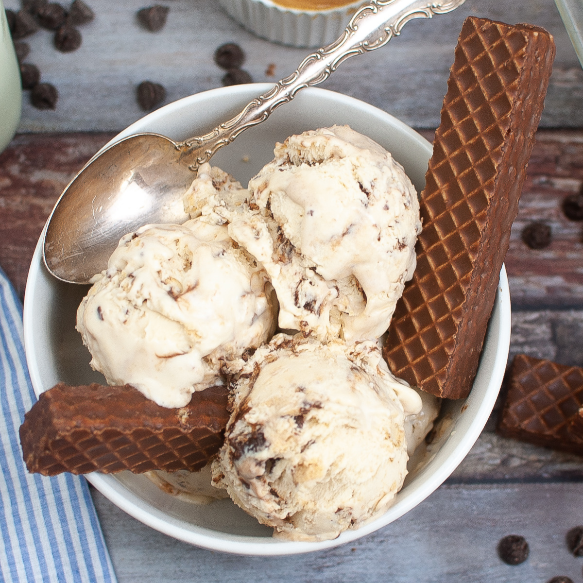 nutty buddy ice cream with nutty buddy bars