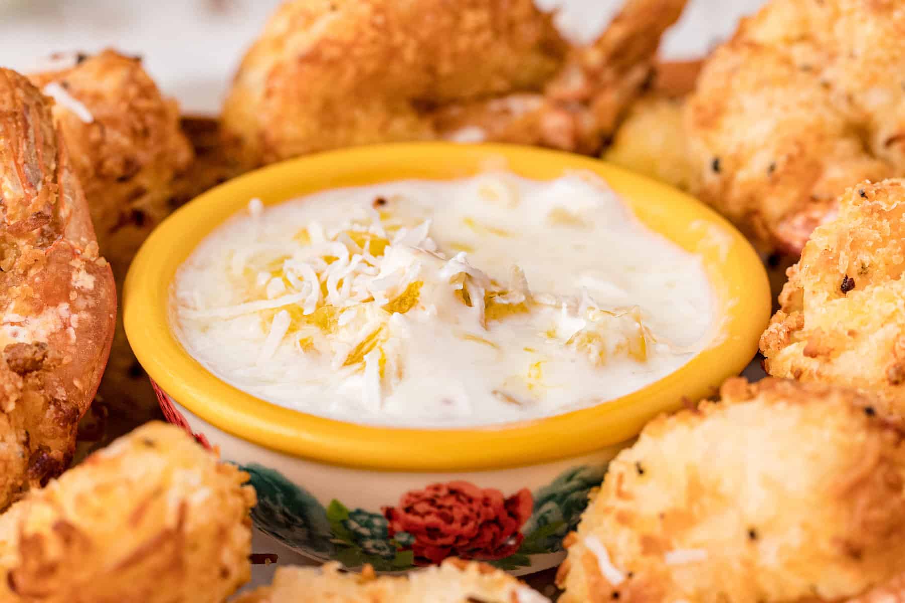 Red Lobster Copycat PINA COLADA sauce in a small bowl