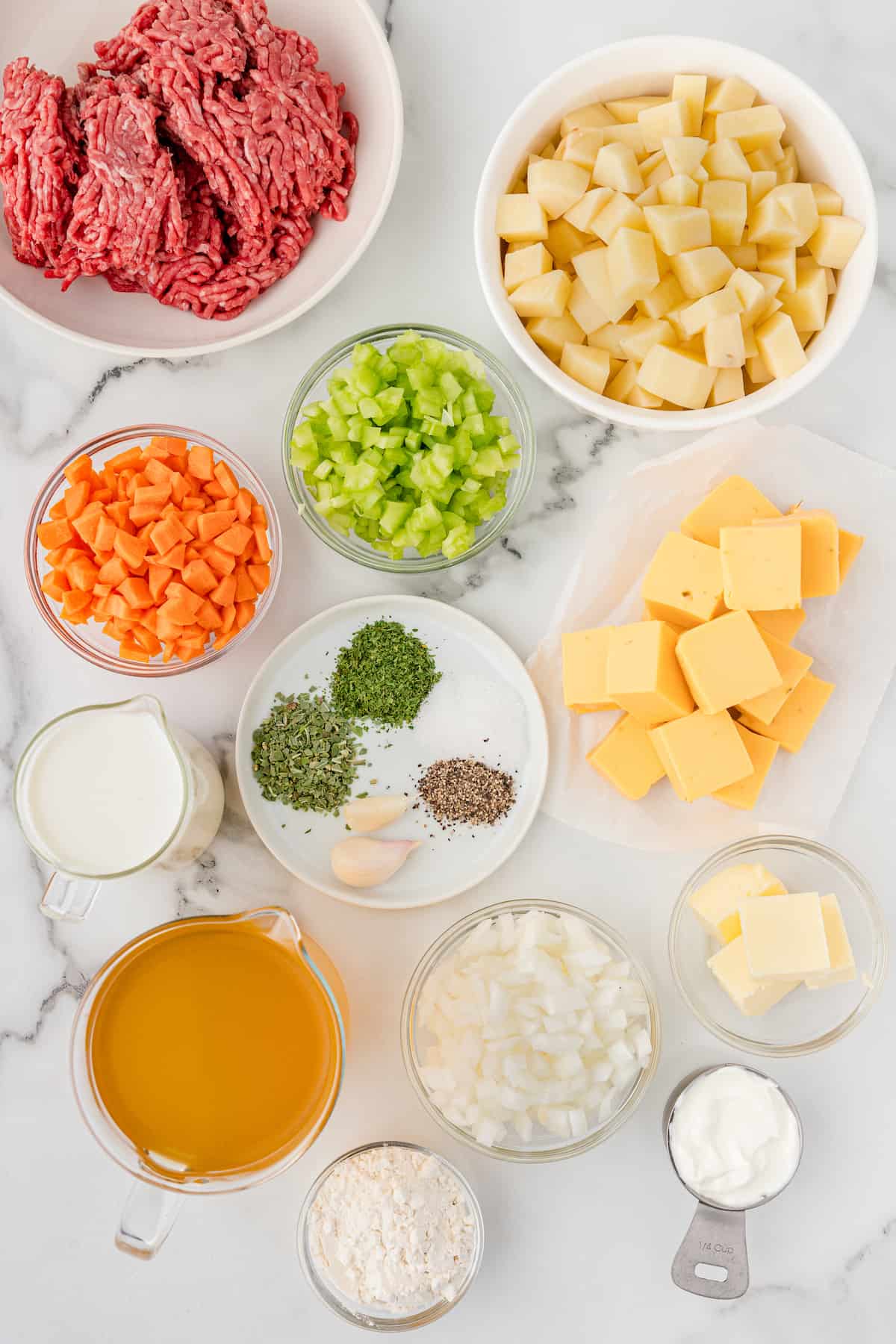 cheeseburger soup ingredients