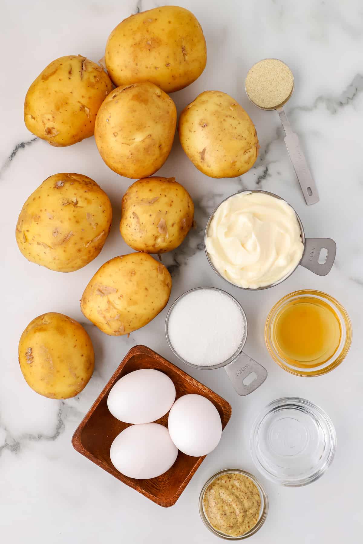 Instant Pot potato salad ingredients