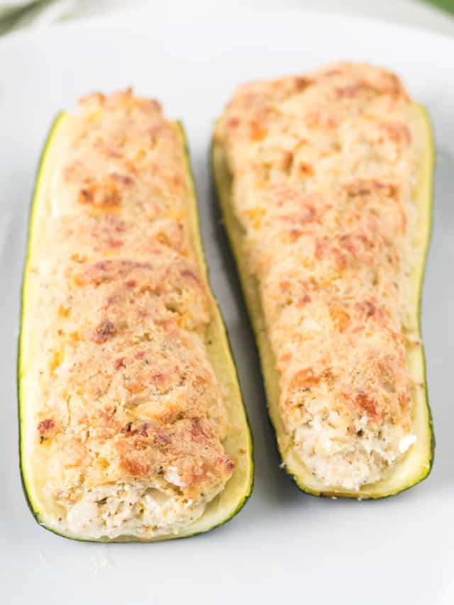 CHEESE STUFFED ZUCCHINI STORY