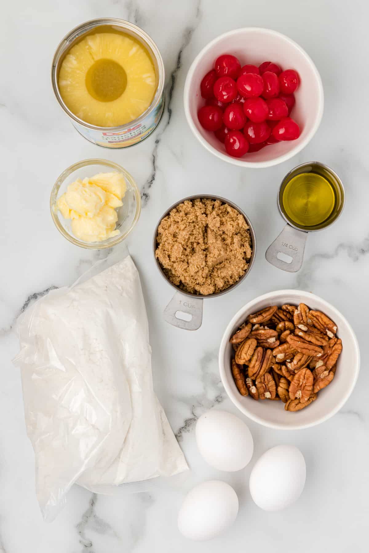 skillet pineapple upside down cake ingredients