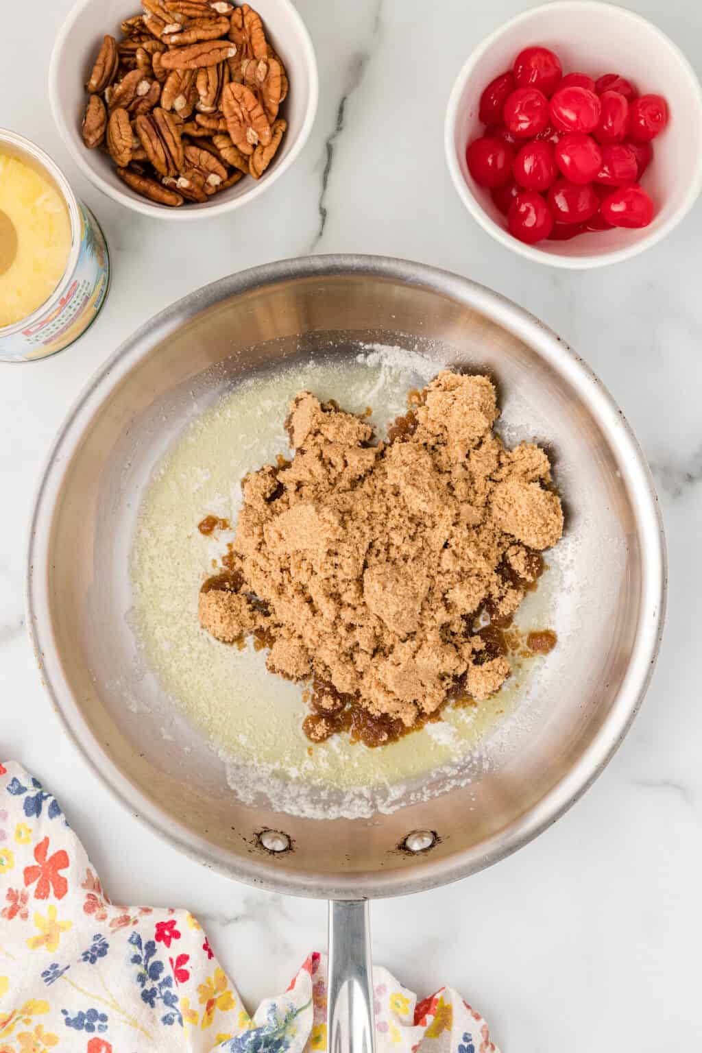 Skillet Pineapple Upside Down Cake from a Pampered Chef Recipe