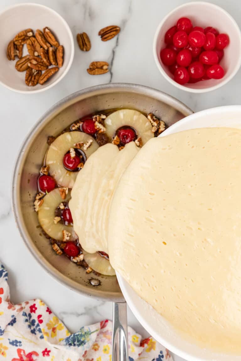 Skillet Pineapple Upside Down Cake from a Pampered Chef Recipe