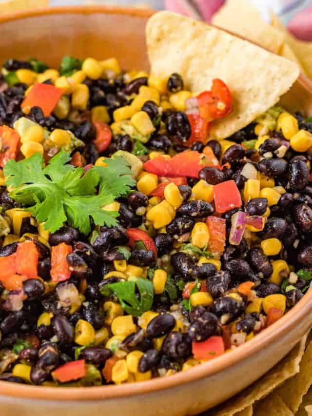 MEXICAN BLACK BEAN, CORN, & AVOCADO SALSA STORY - Feels Like Home™