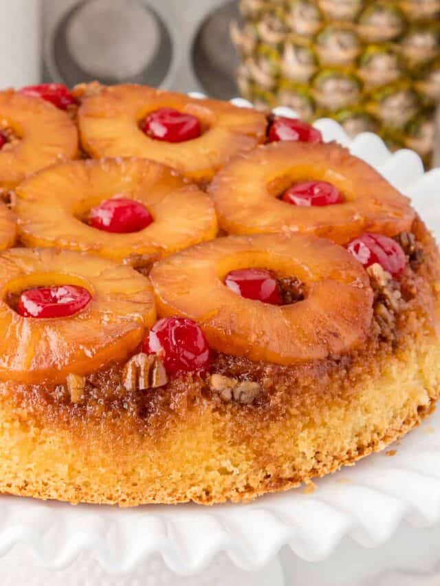 SKILLET PINEAPPLE UPSIDE DOWN CAKE STORY Feels Like Home™