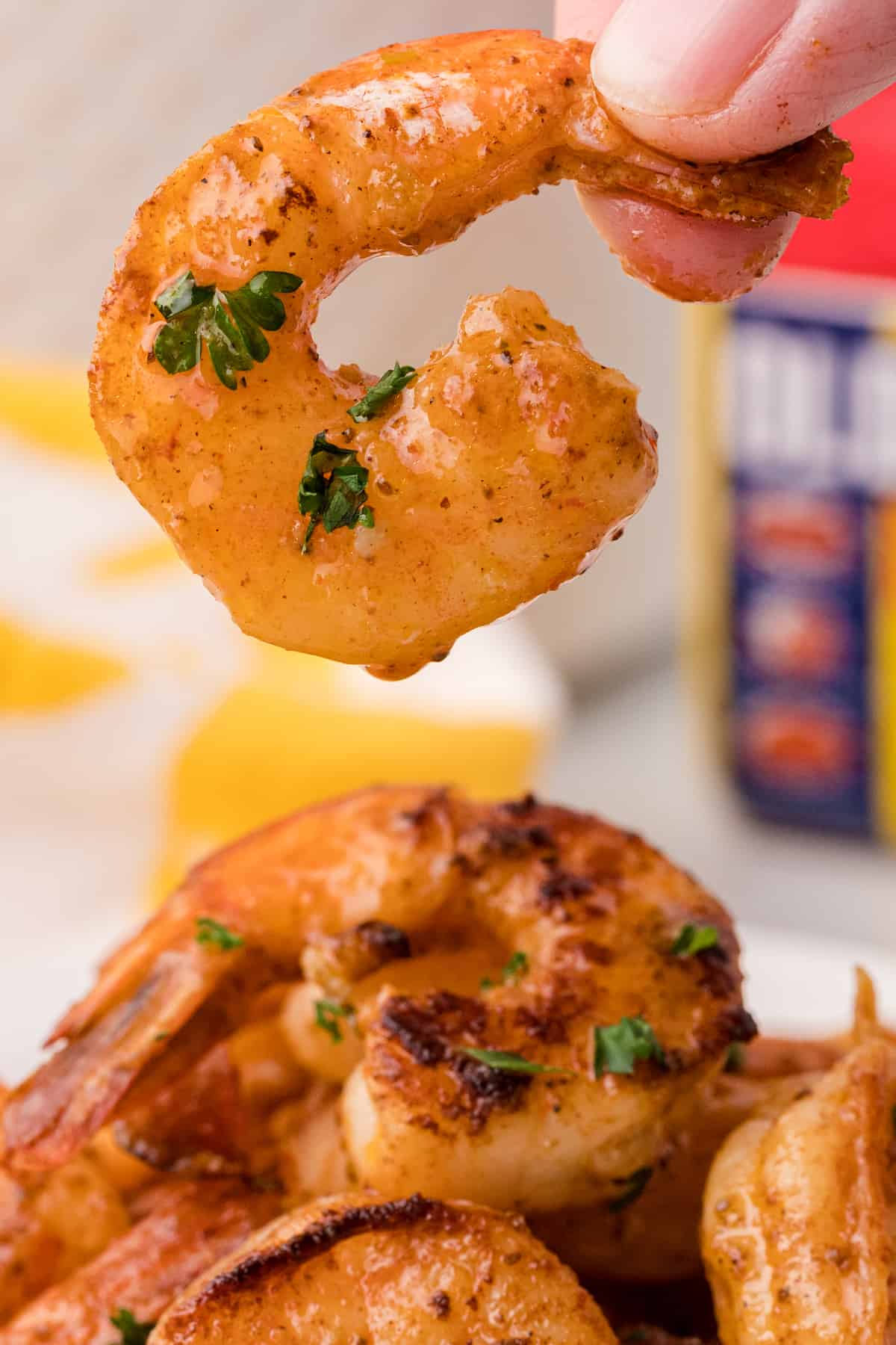 one lemon garlic butter shrimp