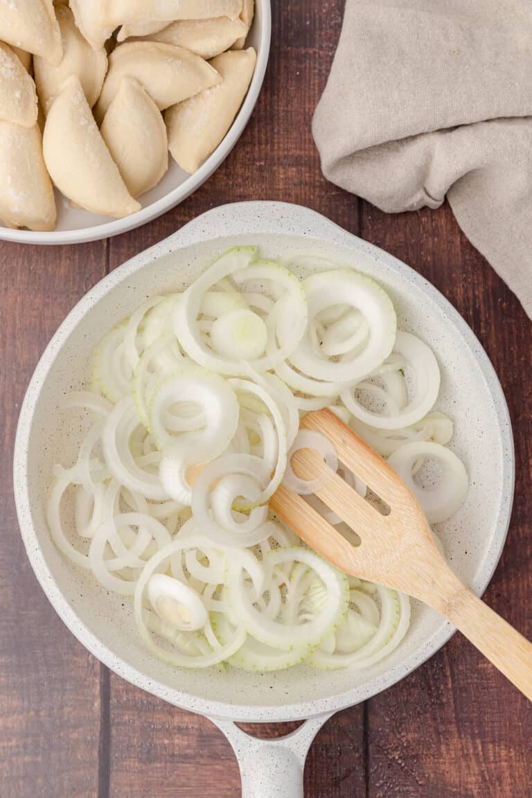 How to Make Frozen Pierogies with Butter and Onions