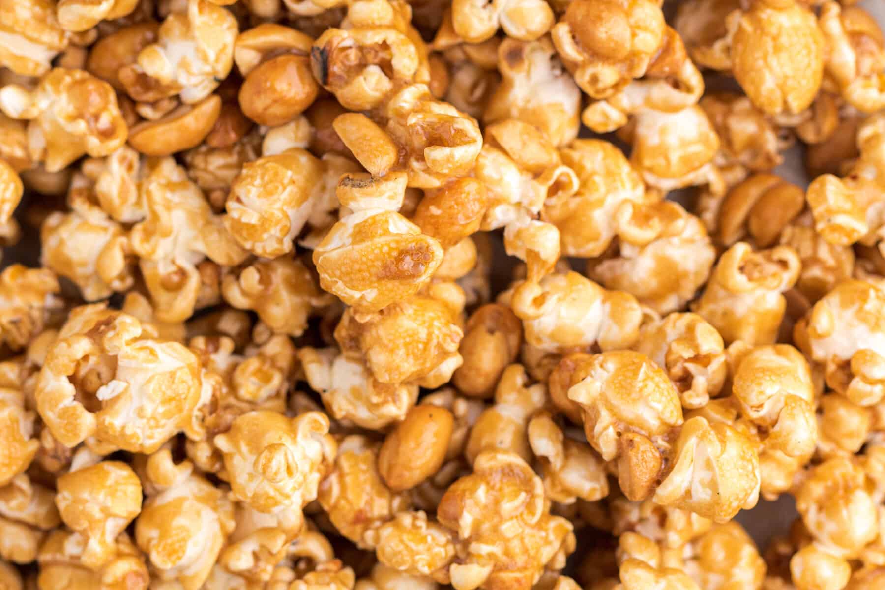 a close up of homemade cracker jacks