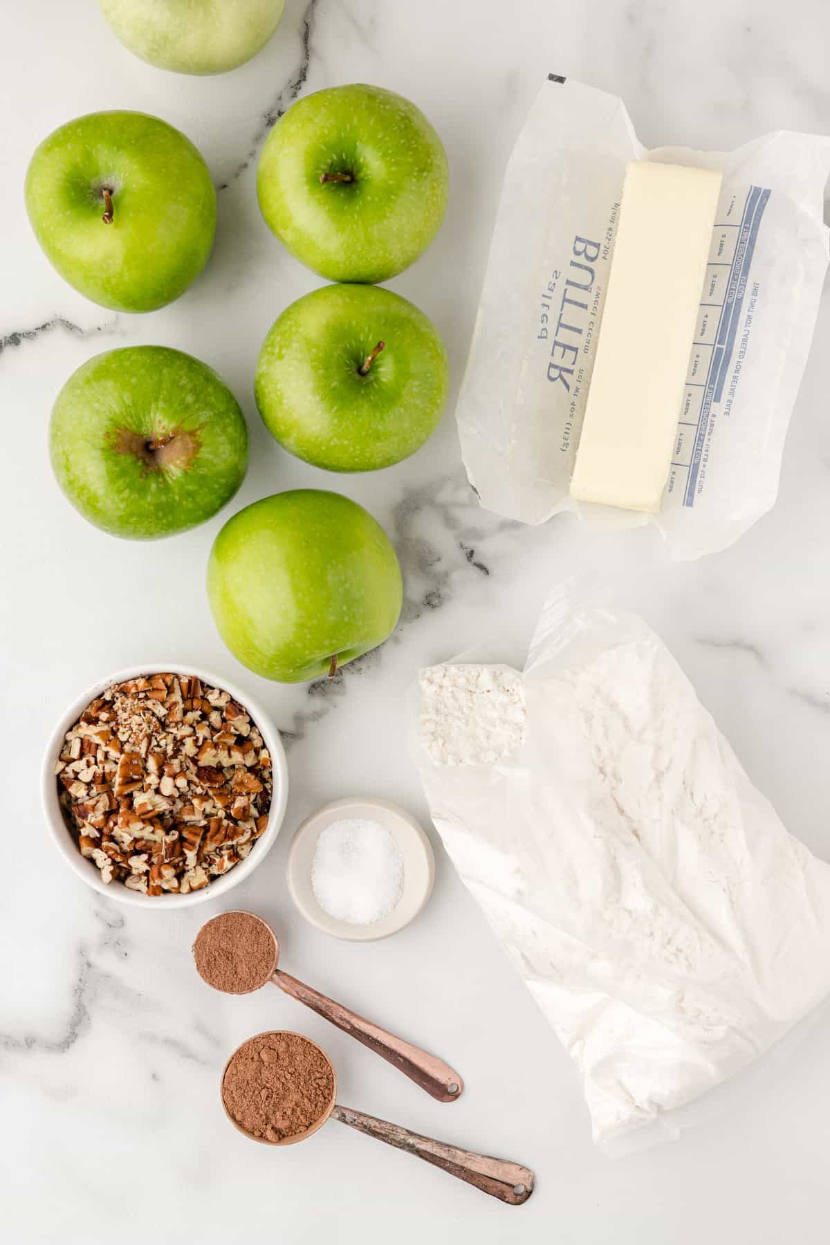 Pampered Chef Apple Crisp with Cake Mix ingredients