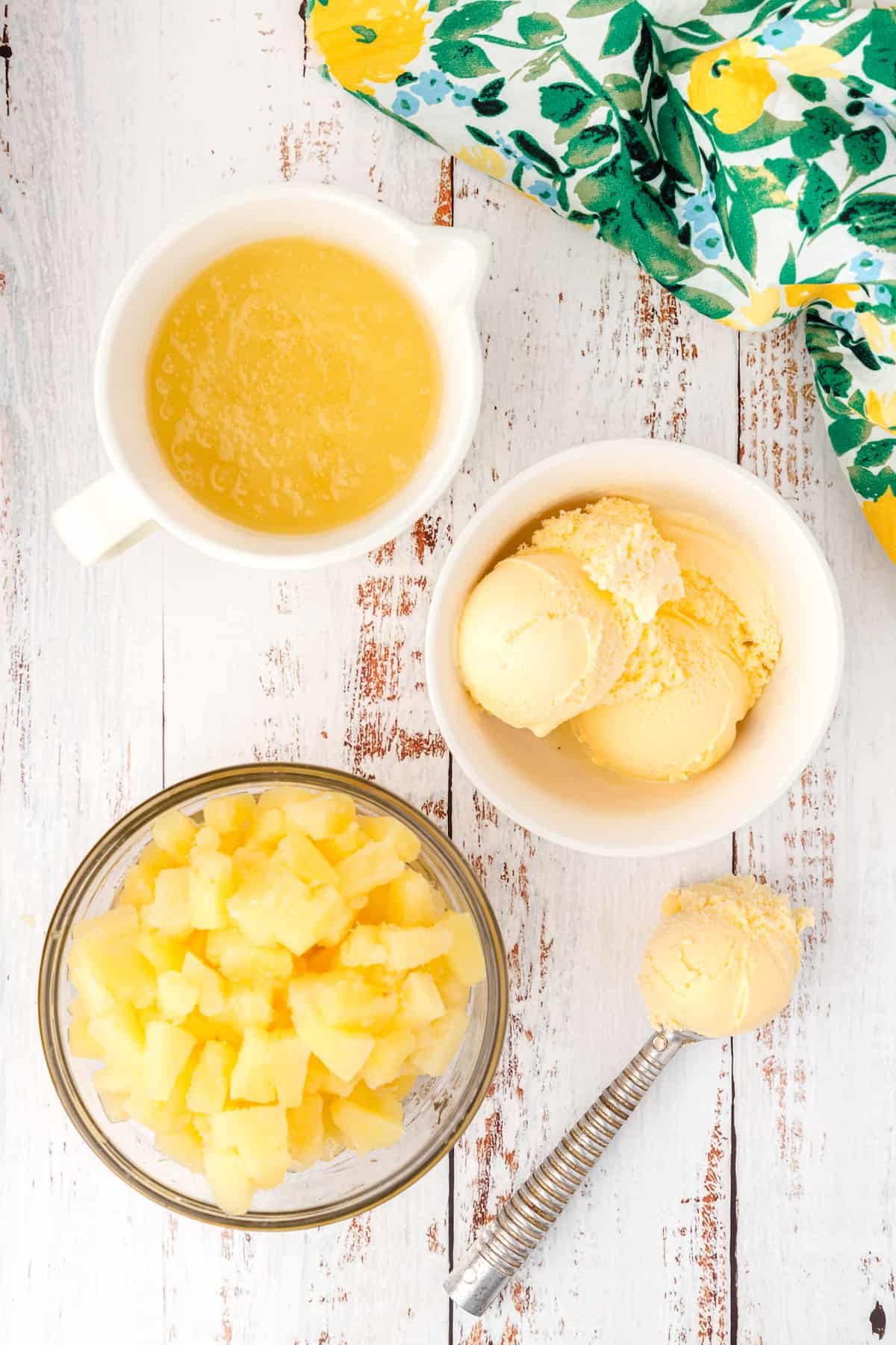 pineapple ice cream ingredients