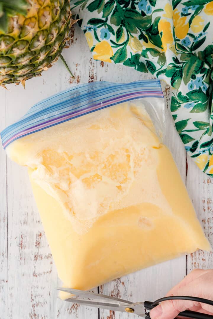No Churn Pineapple Ice Cream Copycat Dole Whip Recipe